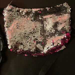A sequin fanny pack